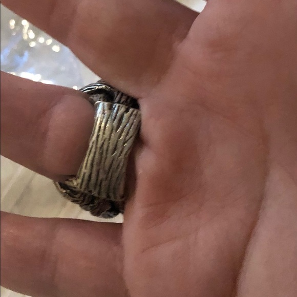 Custom ring with steel silver. Size 8 but it’s loose on me - Picture 6 of 11